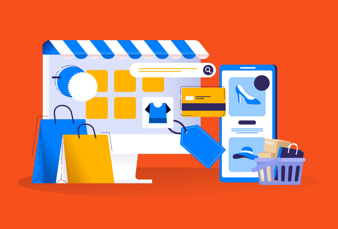 Online shop cover design hero