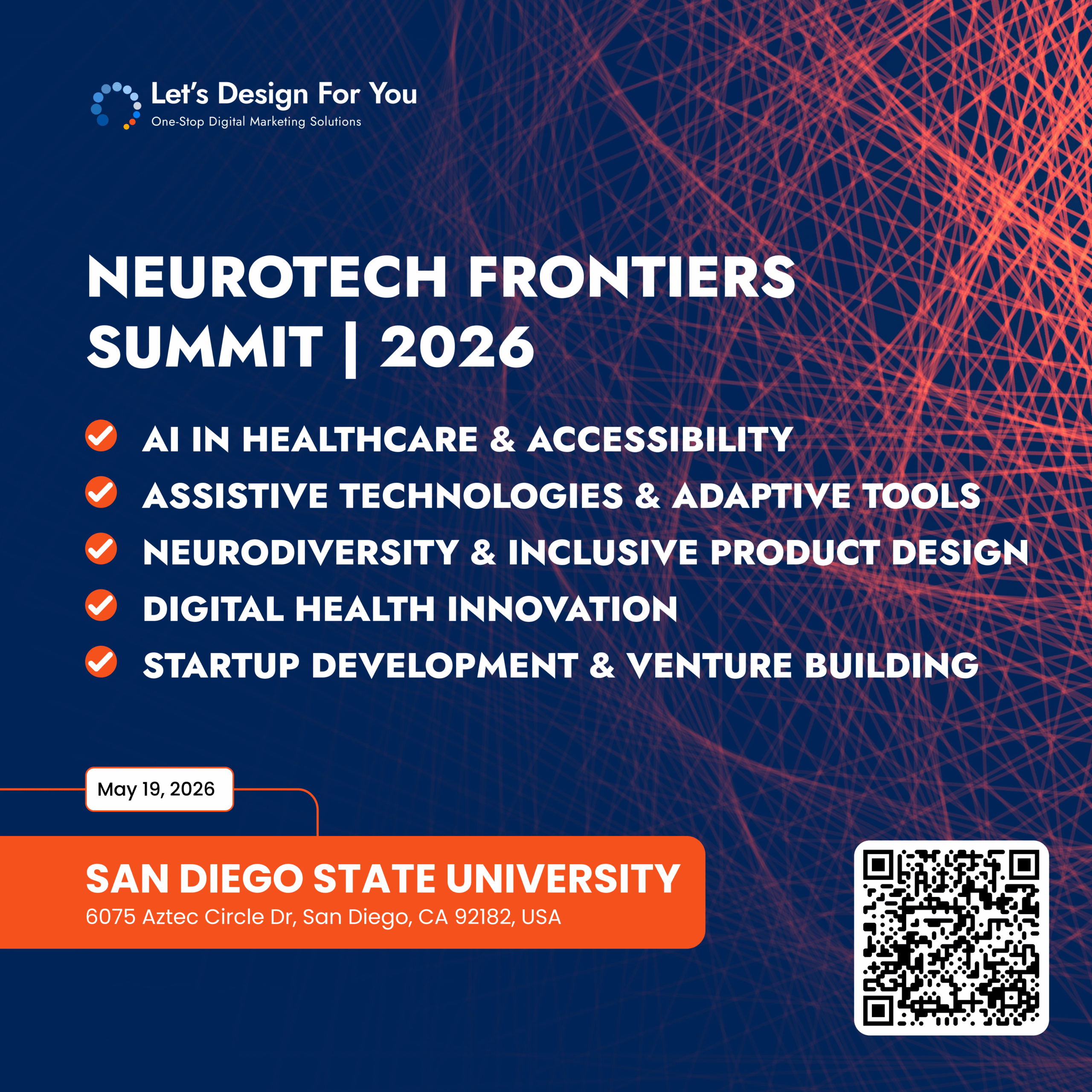 NeuroTech Frontiers Summit 2026 is a high impact innovation event focused on the future of neurotechnology, inclusive design, and human centered innovation.
