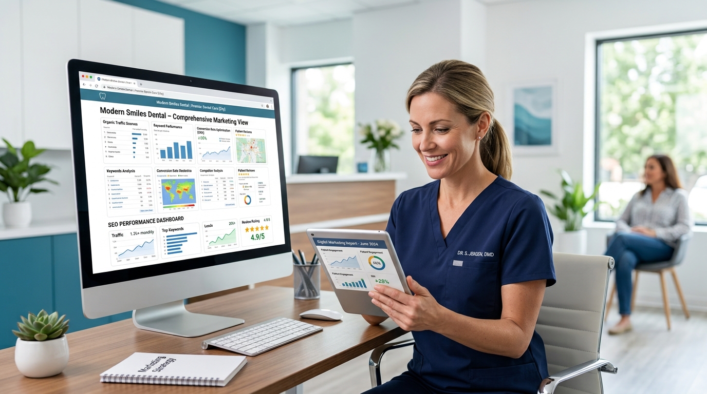 Dental SEO and AEO strategy helping a dental practice appear in Google AI Search and AI Overviews